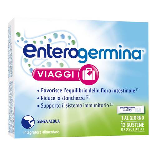 Enterogermina Viaggi Per Riequilibrare la Flora Batterica Intestinale - 12 bustine